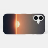 ヴィンテージ コズミック サンセット iPhone 16ケース (裏面横)
