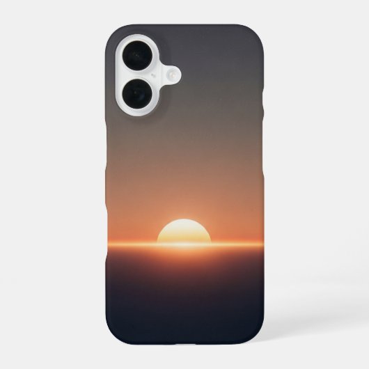 ヴィンテージ コズミック サンセット iPhone 16ケース (裏面)
