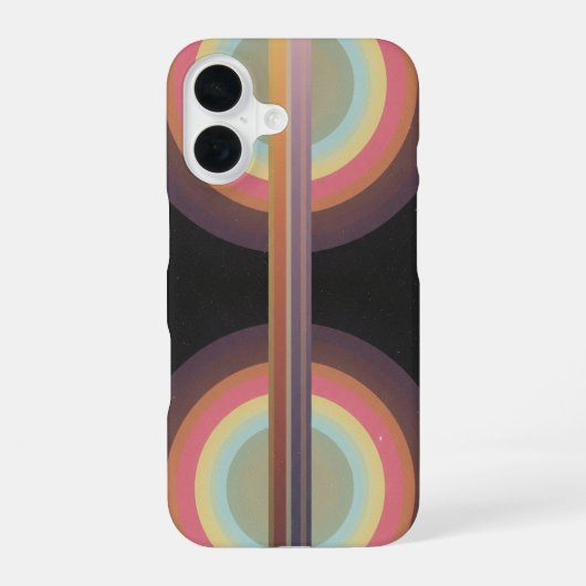 ヴィンテージ コズミック ビーム iPhone 16ケース (裏面)