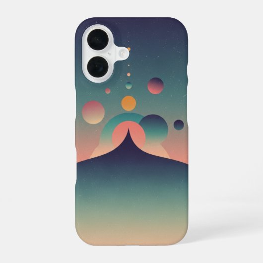 ヴィンテージ コズミック ホライズン iPhone 16ケース (裏面)