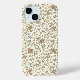 ヴィンテージ コテージコア ディッツィー フラワー iPhone 15 カバー