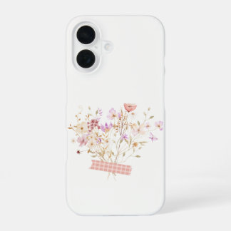 ヴィンテージ コテージコア パステル フラワー iPhoneケース iPhone 16ケース
