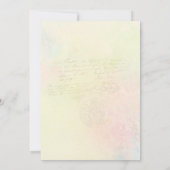 ヴィンテージ コテージコア 本好き 50歳の誕生日 招待状 (裏面)