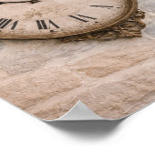 ヴィンテージ コテージ ウォール クロック アート プリント (角)