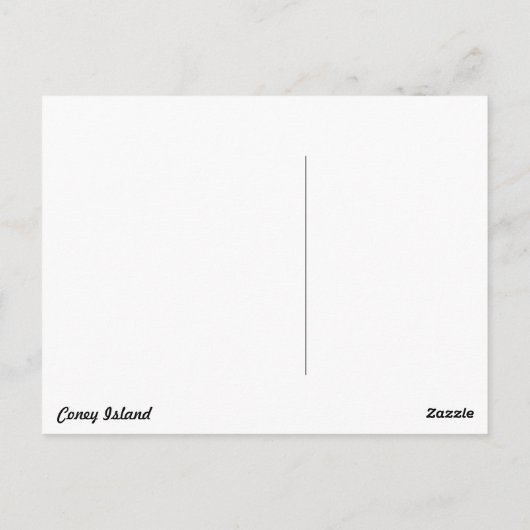 ヴィンテージ コニーアイランド ポストカード (裏面)