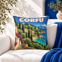 ヴィンテージ コルフ ギリシャ 旅行ポスター スローピロー