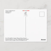 ヴィンテージ コンバーチブル ロードスター ポストカード (裏面)