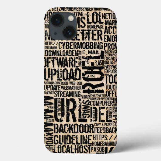 ヴィンテージ コンピューター辞書 Case-Mate iPhoneケース (裏面)