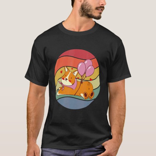 ヴィンテージ コーギーバルーン Tシャツ (正面)