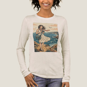 ヴィンテージ コースト トラベル フォトグラフィ ポスター イラストラ トライブレンドTシャツ