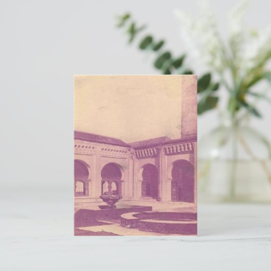 ヴィンテージ コートヤード、アルジェリア 1910 ポストカード (スタンド正面)