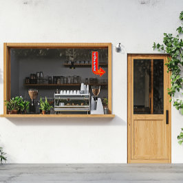 ヴィンテージ コーヒーお楽しみいただけます 右矢印 サイン シール
