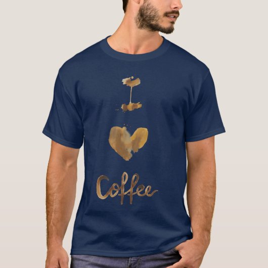ヴィンテージ コーヒーが好き Tシャツ (正面)