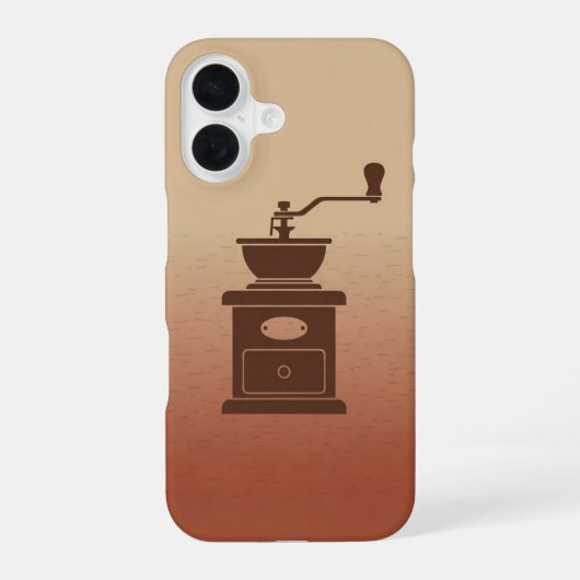 ヴィンテージ コーヒーグラインダー iPhone 16ケース (裏面)