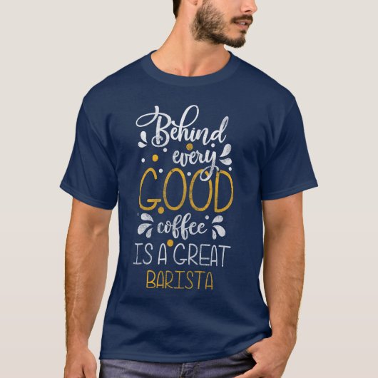 ヴィンテージ コーヒーポルタフィルター ミルク コーヒー豆 Tシャツ (正面)