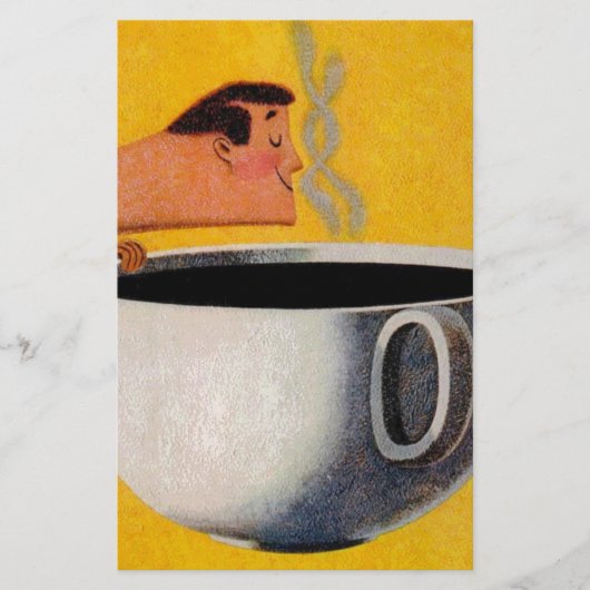 ヴィンテージ コーヒー広告 便箋 (正面)