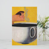 ヴィンテージ コーヒー広告 便箋 (スタンド正面)