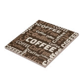 ヴィンテージ コーヒー タイポグラフィ パターン (1) タイル (側面)