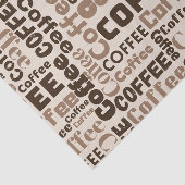 ヴィンテージ コーヒー タイポグラフィ パターン (2) 薄葉紙 (詳細)
