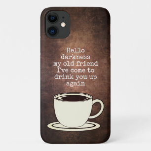 ヴィンテージ·コーヒー·ラおもしろいバー·引用文·ケース·メイトiPhone iPhone 11 ケース