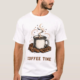 ヴィンテージ コーヒー ラバー Tシャツ | レトロ ホーロー キャンプ M