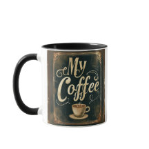 ヴィンテージ コーヒー 引用 アートワーク デザイン