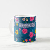ヴィンテージ コーヒー 花柄 マグカップ (正面左)