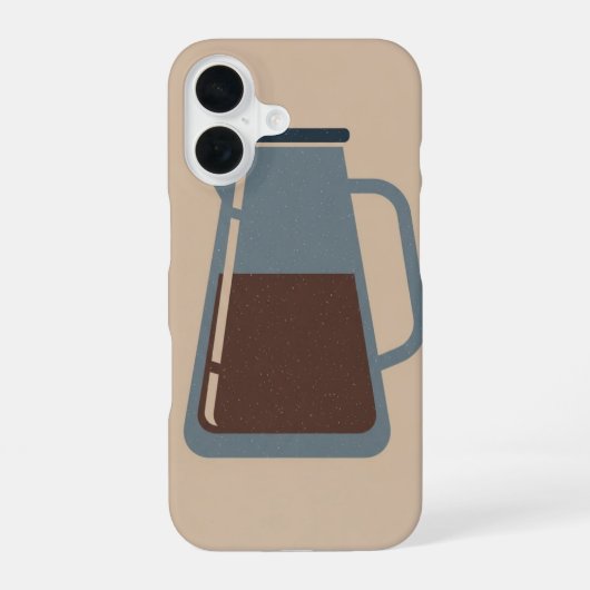 ヴィンテージ コールドブリュー ピッチャー iPhone 16ケース (裏面)