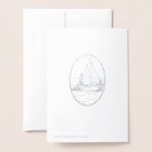 ヴィンテージ·コー結婚スタル-ありがとう 箔カード (裏面封筒付き)