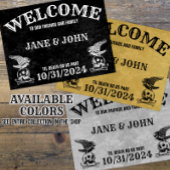 ヴィンテージ、ゴシックまたはハロウィン結婚の歓迎 ポスター