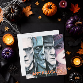 ヴィンテージ ゴシックモンスターのぞっとするハロウィン シーズンカード