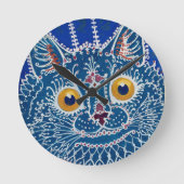 ヴィンテージ ゴシック猫 (1925/1939) ラウンド壁時計 (正面)