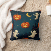 ヴィンテージ ゴシック スカル＆フラワーパターン アクセント ピロー (ブランケット)