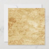  ヴィンテージ ゴシック スケルトンキー ウェディング セーブザデート (裏面)