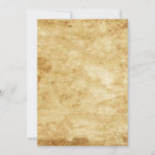 ヴィンテージ ゴシック スケルトンキー ウェディング 招待状 (裏面)