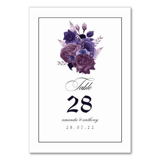 ヴィンテージ ゴシック テーブルナンバー (正面)