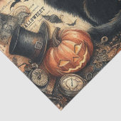 ヴィンテージ ゴシック ハロウィン 黒猫 薄葉紙 (詳細)