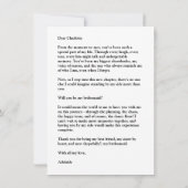 ヴィンテージ ゴシック ブラック バット ブライズメイド フォト カード (裏面)