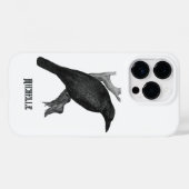 ヴィンテージ ゴシック ブラック レイヴン Case-Mate iPhoneケース iPhone 14 Proケース (裏面 (横))