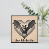 ヴィンテージ ゴス バット バレンタイン ゴシック レトロ カード (スタンド正面)