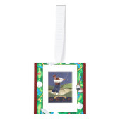 「ヴィンテージ・ゴルファー」 キューブオーナメント (正面)