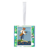 「ヴィンテージ・ゴルファー」 キューブオーナメント (右)