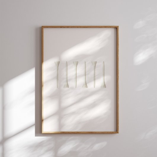 ヴィンテージ ゴルフ ティー ウォール アート ポスター