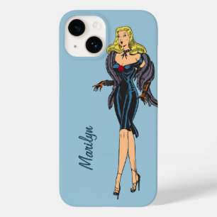 ヴィンテージ ゴージャス グラマー ガール レトロ ブロンド ピンアップ Case-Mate iPhone 14ケース