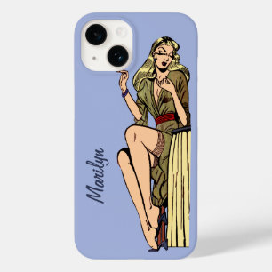ヴィンテージ ゴージャス ブロンド グラマー ガール レトロ ピンアップ Case-Mate iPhone 14ケース