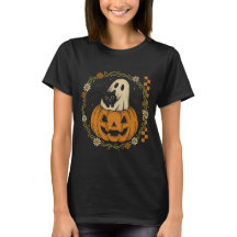 ヴィンテージ ゴーストキャット パンプキン | かわいいハロウィン
