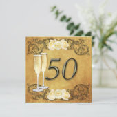 ヴィンテージ ゴールデン アニバーサリー 招待状 (スタンド正面)