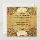 ヴィンテージ ゴールデン アニバーサリー 招待状 (裏面)