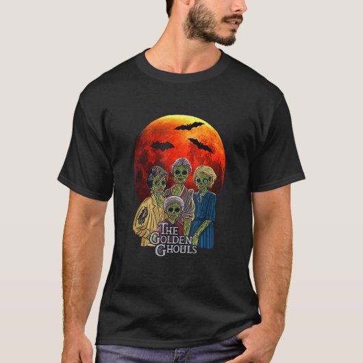 ヴィンテージ ゴールデン グール カスタム 女性 ハロウィン用 Tシャツ (正面)