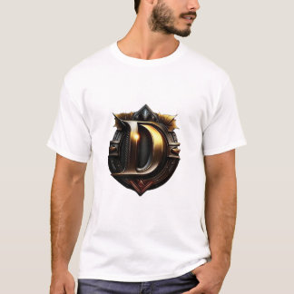 ヴィンテージ ゴールドレター "D" Tシャツ